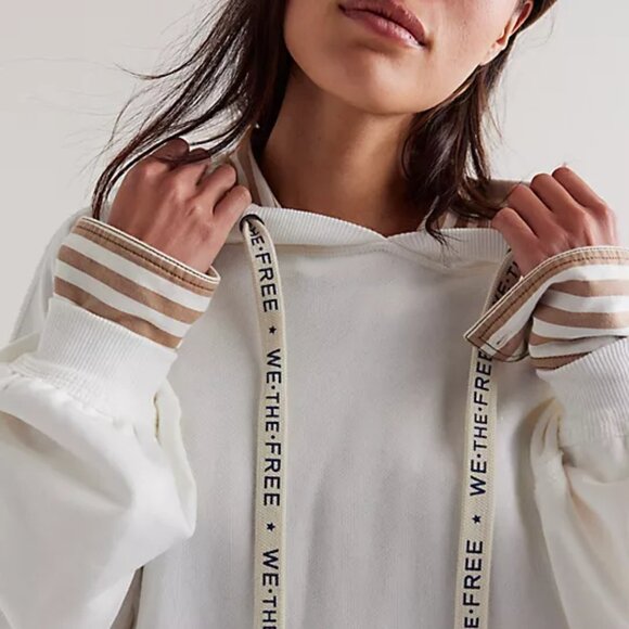 new Free People 100% Cotton We The Free We Hoodie - Picture 4 of 5
